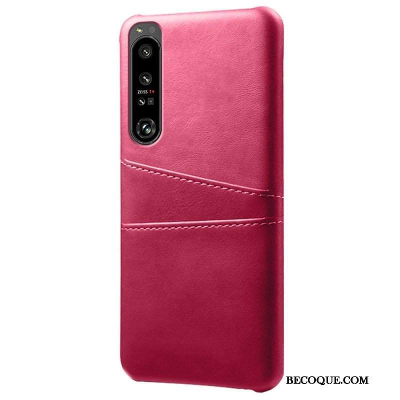 Etui do Sony Xperia 1 IV Etui Na Karty Z Efektem Skóry