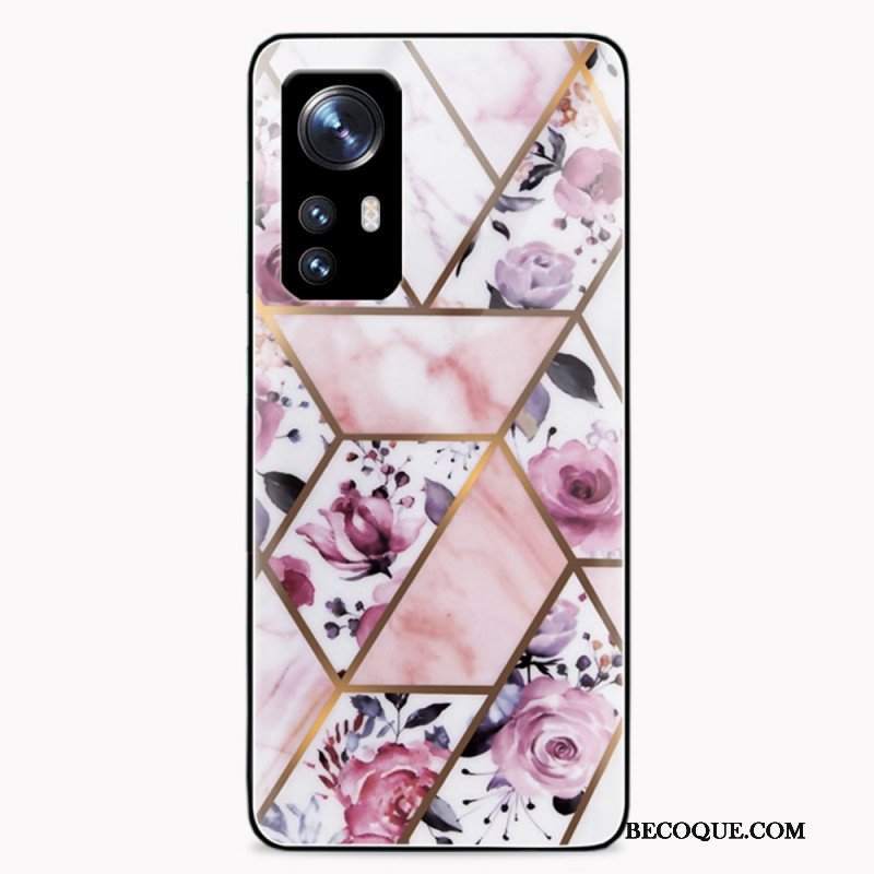 Etui do Xiaomi 12 / 12X Geometria Marmurowe Szkło Hartowane