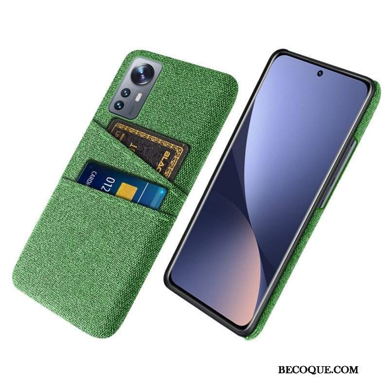 Etui do Xiaomi 12 Pro Tkanina Z Posiadaczem Karty