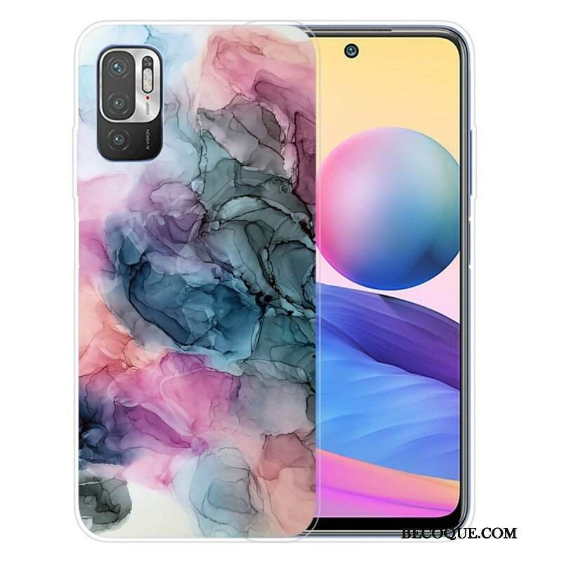 Etui do Xiaomi Redmi Note 10 5G Kolorowy Marmur