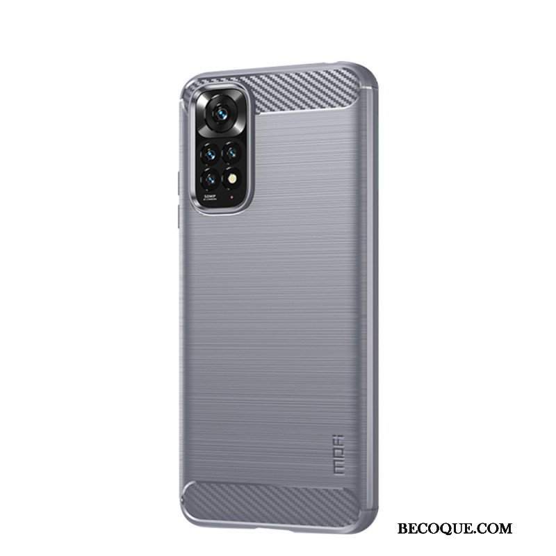 Etui do Xiaomi Redmi Note 11 / 11S Szczotkowane Włókno Węglowe Mofi