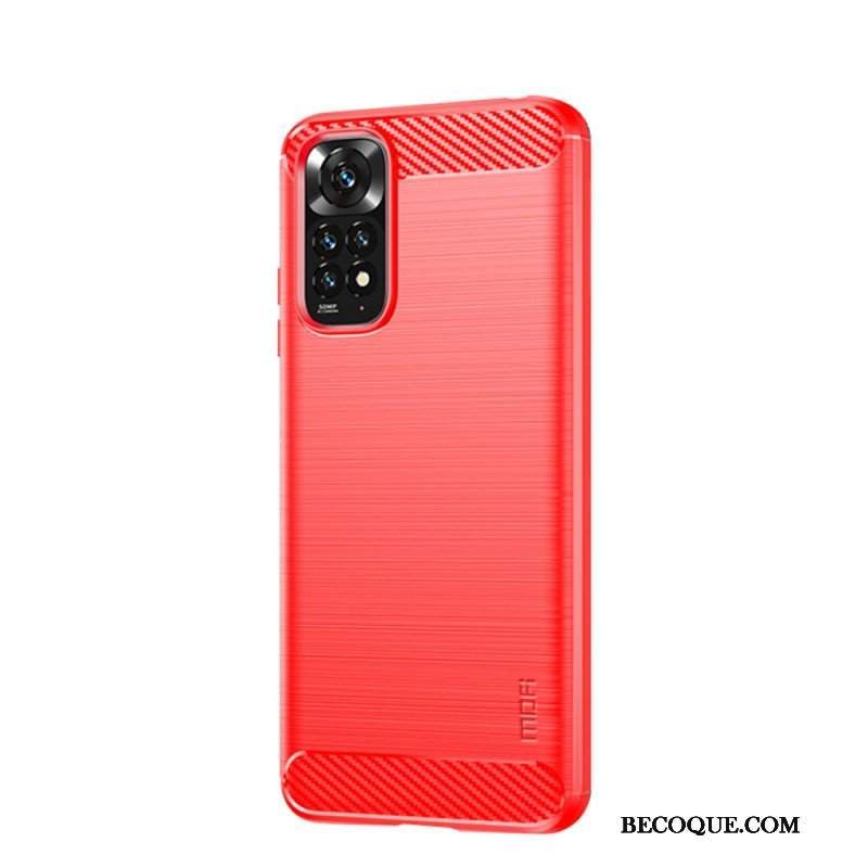 Etui do Xiaomi Redmi Note 11 / 11S Szczotkowane Włókno Węglowe Mofi