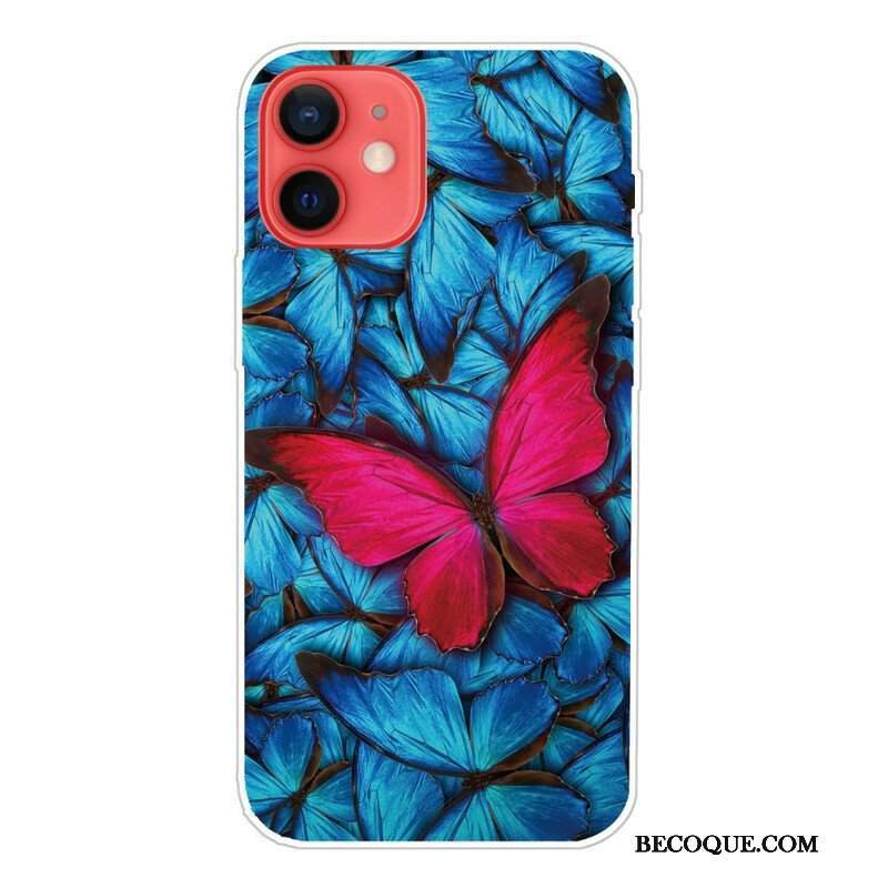 Etui do iPhone 13 Mini Elastyczne Motyle