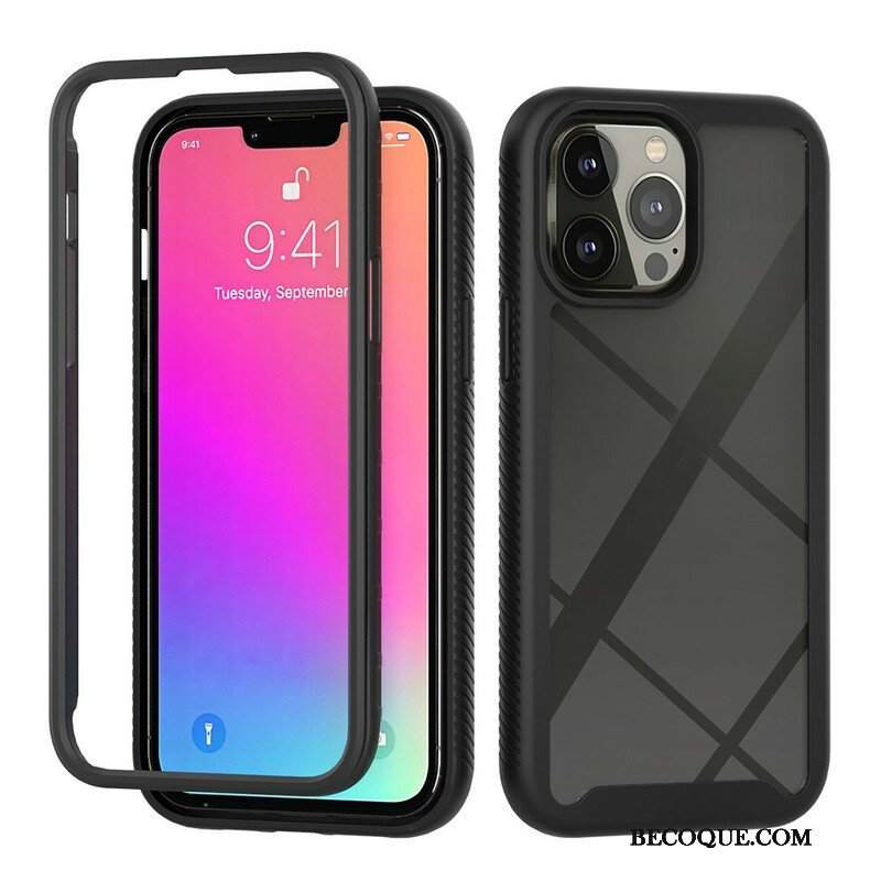 Etui do iPhone 13 Pro Max Hybrydowe Silikonowe Krawędzie