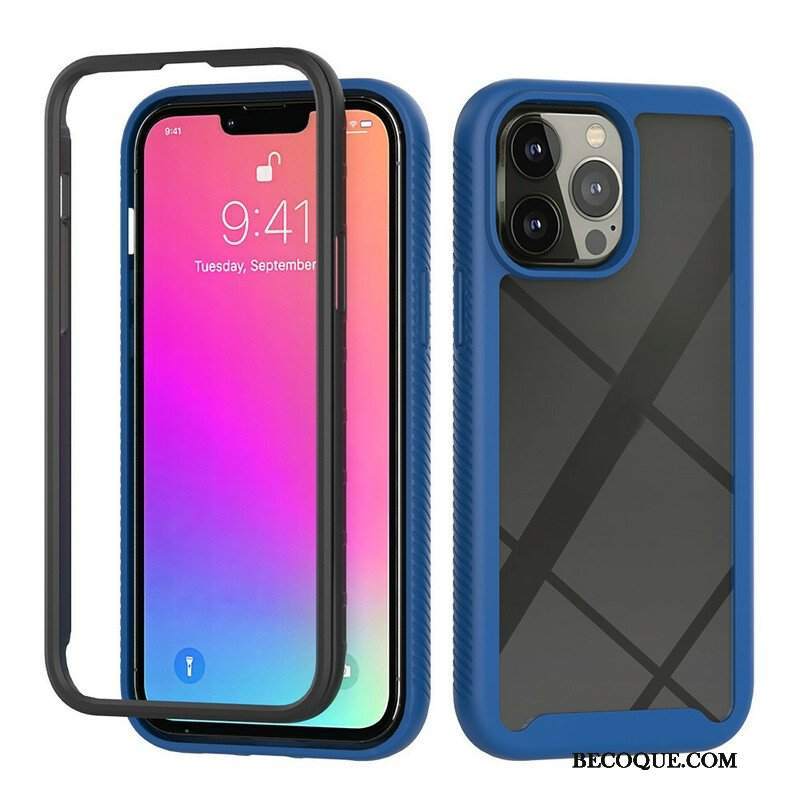 Etui do iPhone 13 Pro Max Hybrydowe Silikonowe Krawędzie