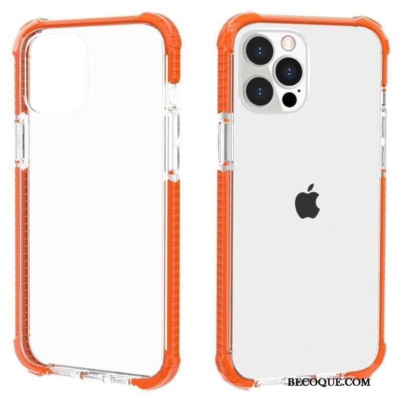 Etui do iPhone 13 Pro Przezroczyste Krawędzie Silikonowe