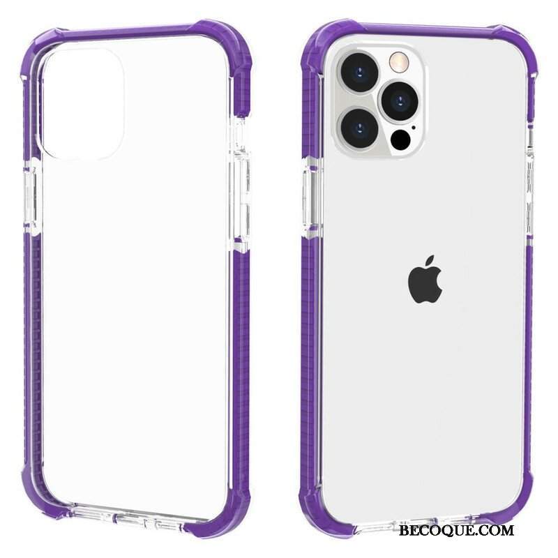 Etui do iPhone 13 Pro Przezroczyste Krawędzie Silikonowe