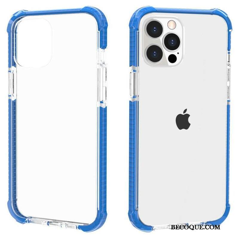 Etui do iPhone 13 Pro Przezroczyste Krawędzie Silikonowe