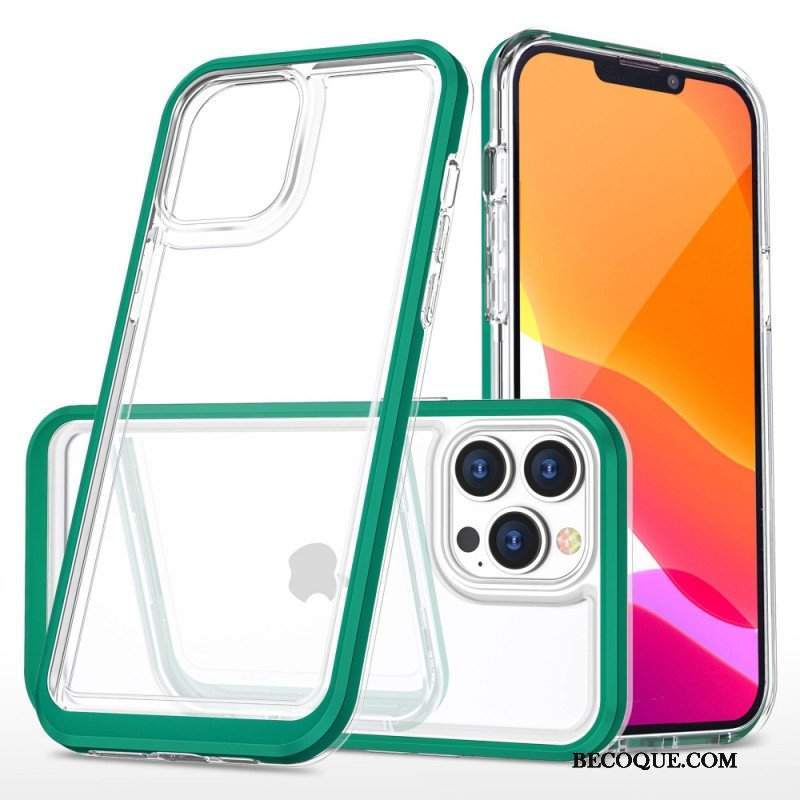 Etui do iPhone 14 Pro Krawędzie W Kolorze Kryształu