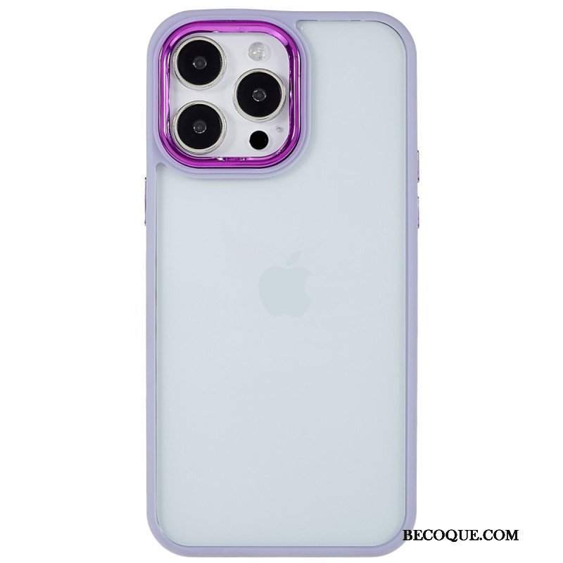 Etui do iPhone 14 Pro Max Przezroczyste Kolorowe Krawędzie