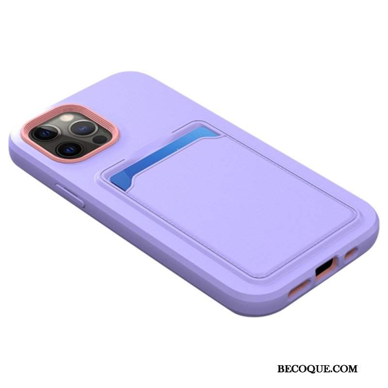 Etui do iPhone 14 Pro Posiadacz Karty Dwukolorowej