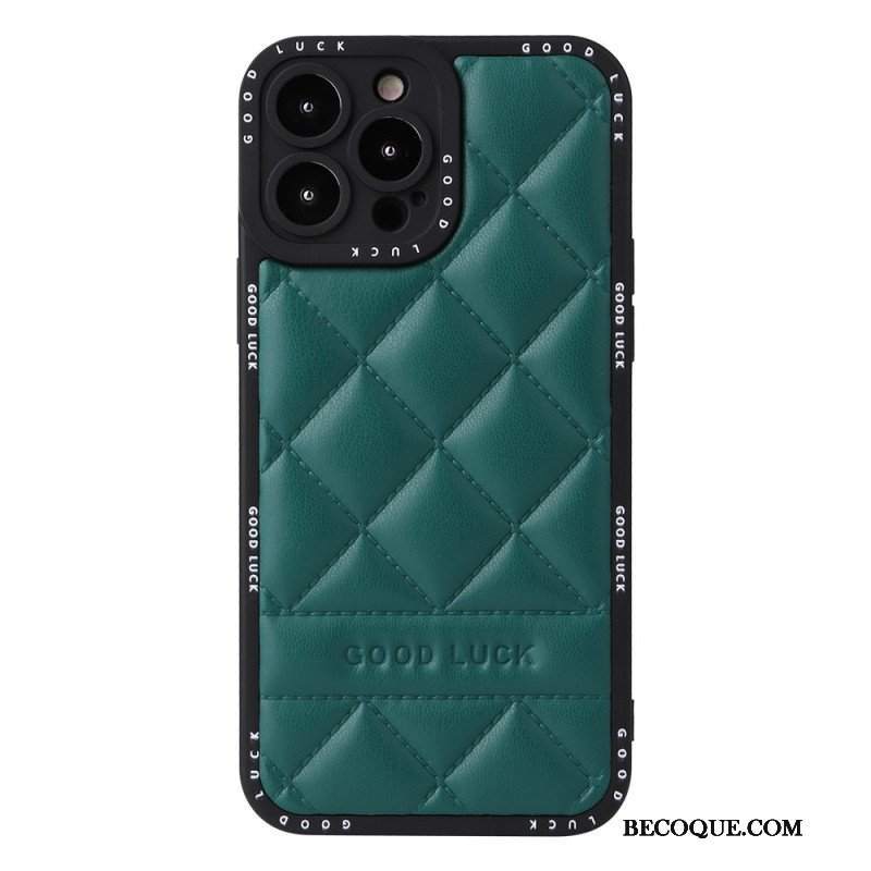 Etui do iPhone 14 Pro Powodzenia Pikowane