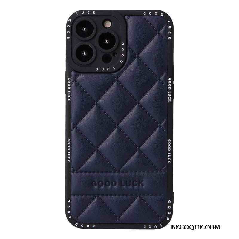 Etui do iPhone 14 Pro Powodzenia Pikowane