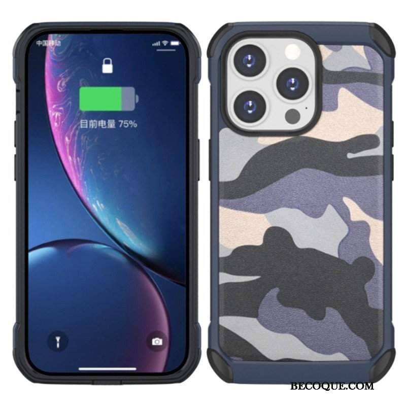 Etui do iPhone 14 Pro Wzmocniony Kamuflaż