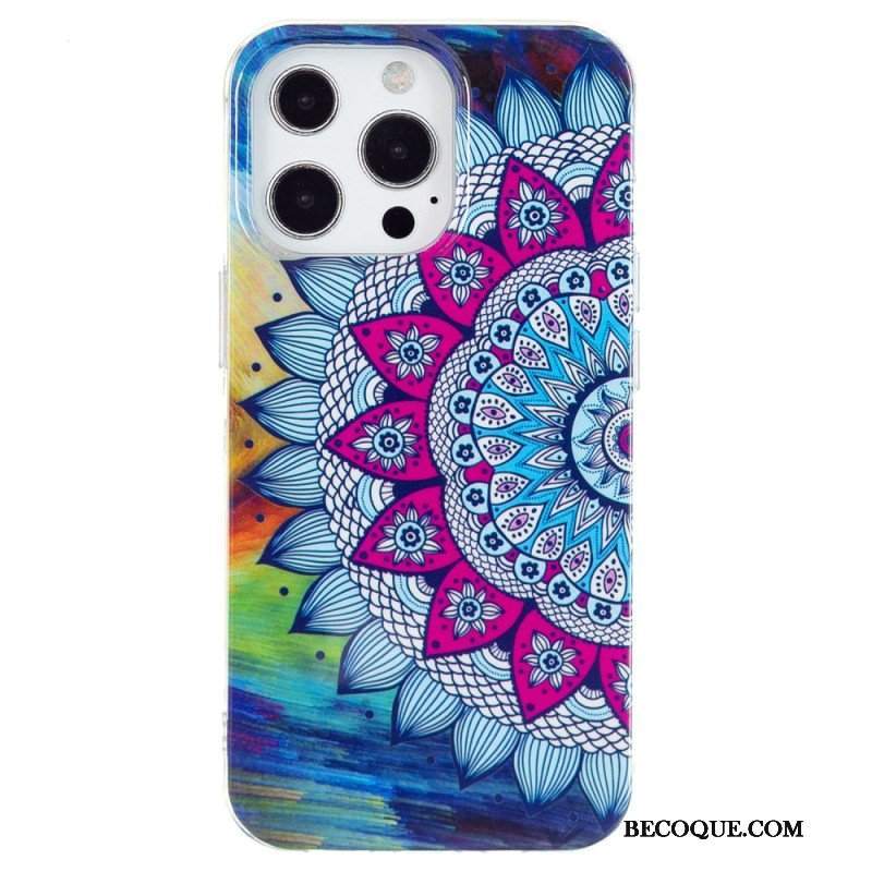 Etui do iPhone 15 Pro Max Mandala Fluorescencyjna