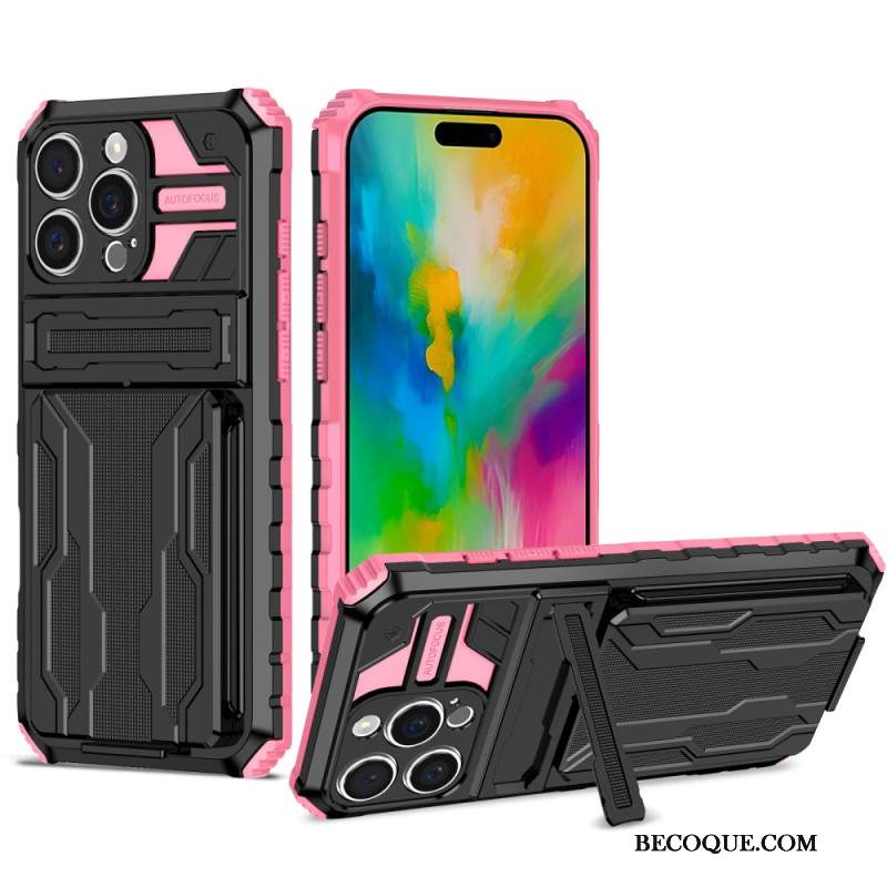 Etui iPhone 16 Pro Max Zintegrowany Uchwyt Na Kartę I Wspornik