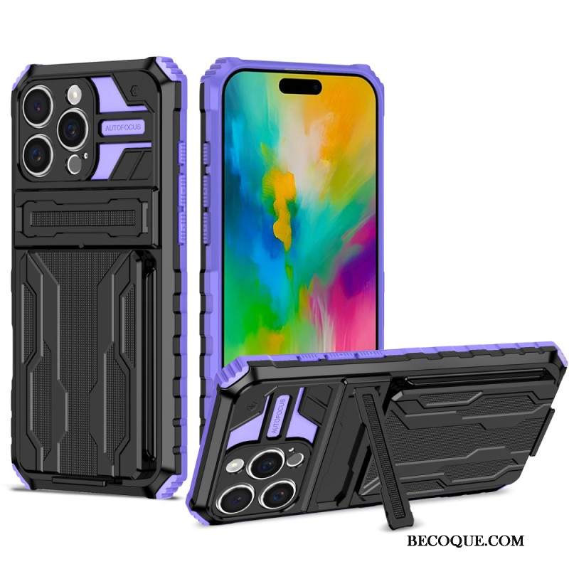 Etui iPhone 16 Pro Max Zintegrowany Uchwyt Na Kartę I Wspornik