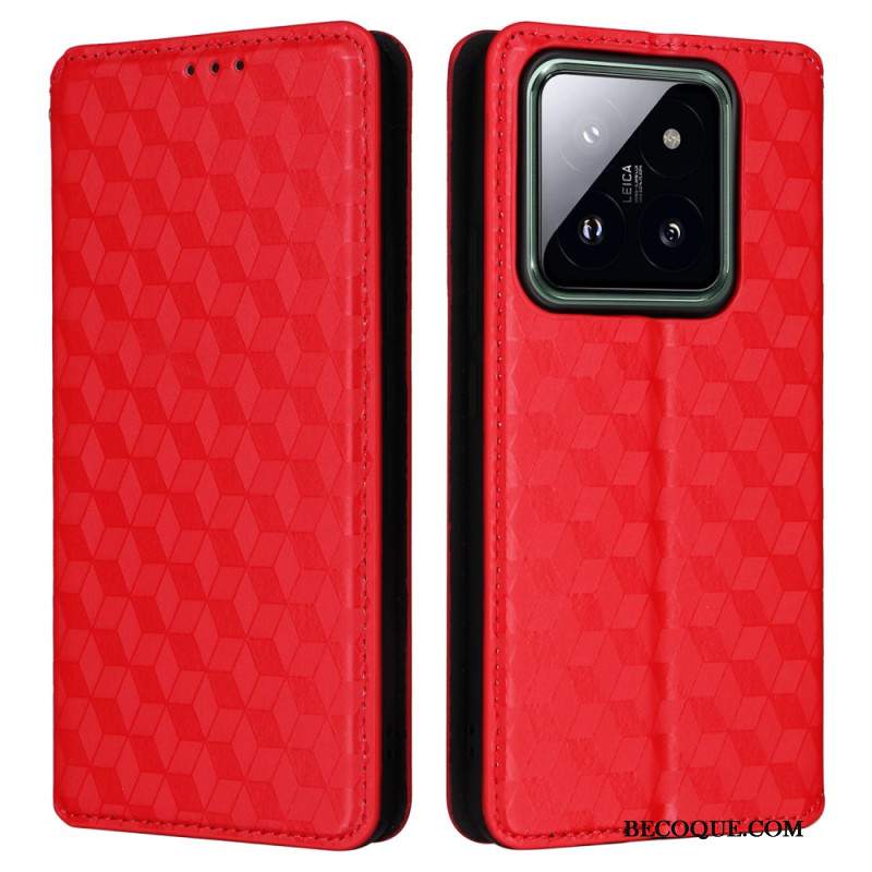 Flip Kotelot Xiaomi 14 Pro Kostki 3d