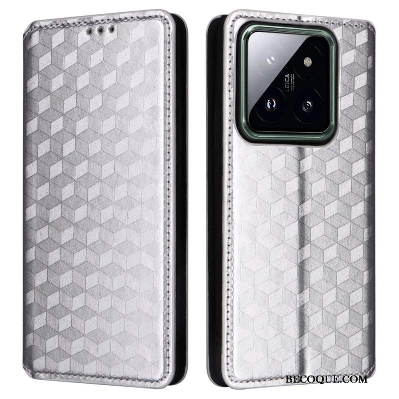 Flip Kotelot Xiaomi 14 Pro Kostki 3d