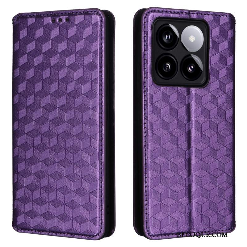 Flip Kotelot Xiaomi 14t Etui Na Telefon Kostki 3d