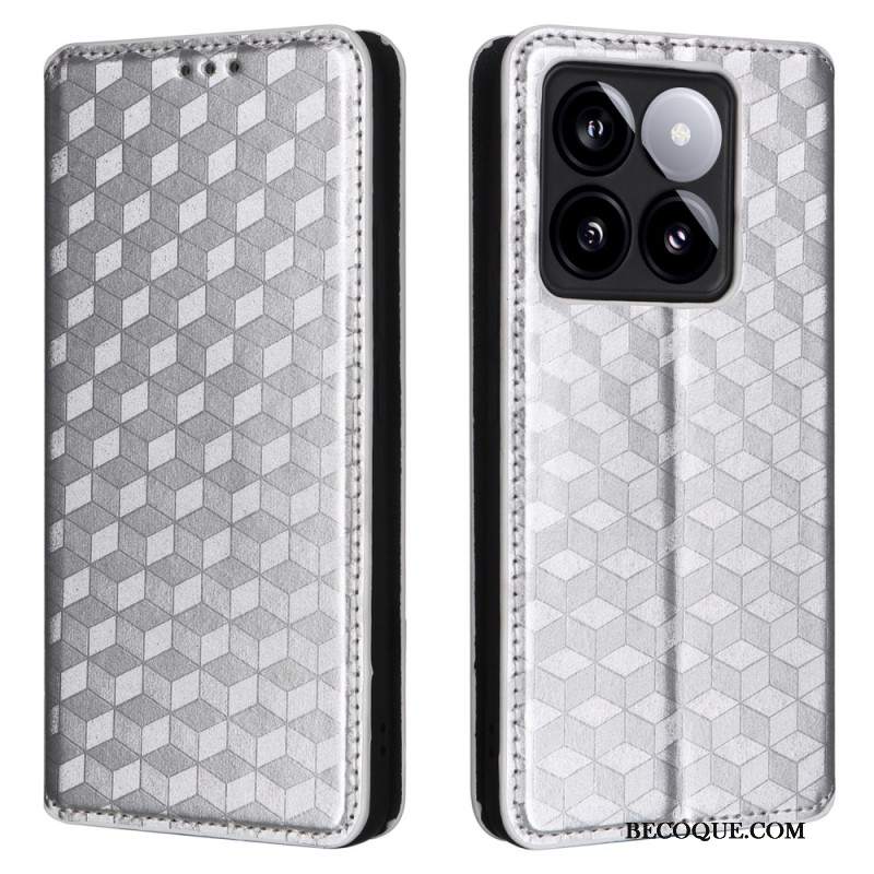 Flip Kotelot Xiaomi 14t Etui Na Telefon Kostki 3d