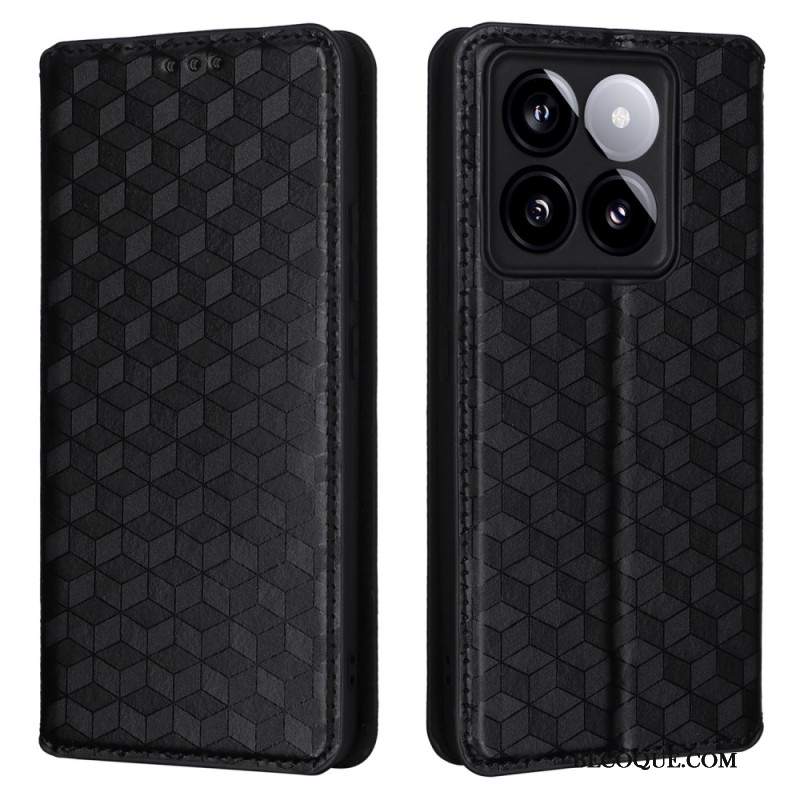 Flip Kotelot Xiaomi 14t Pro Kostki 3d Etui Ochronne