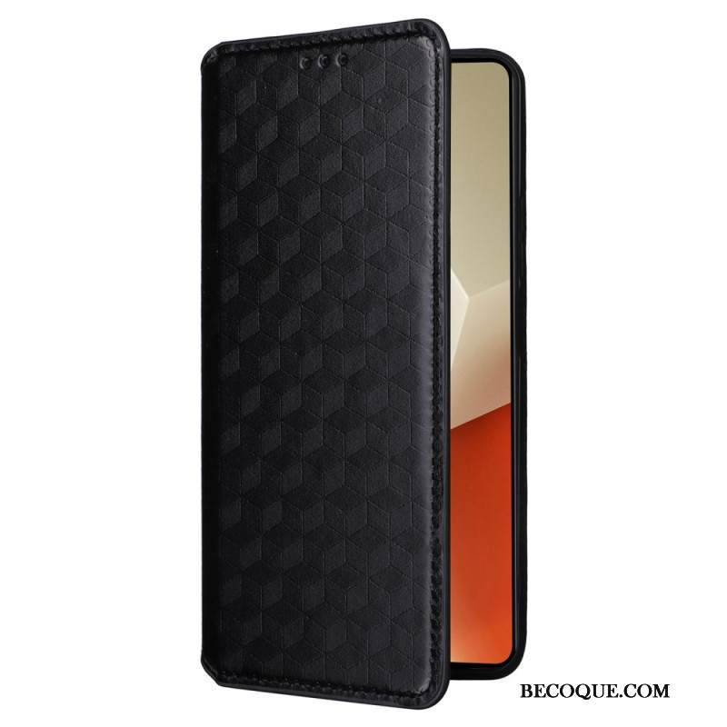 Flip Kotelot Xiaomi Redmi Note 13 5g Kostki 3d Etui Ochronne