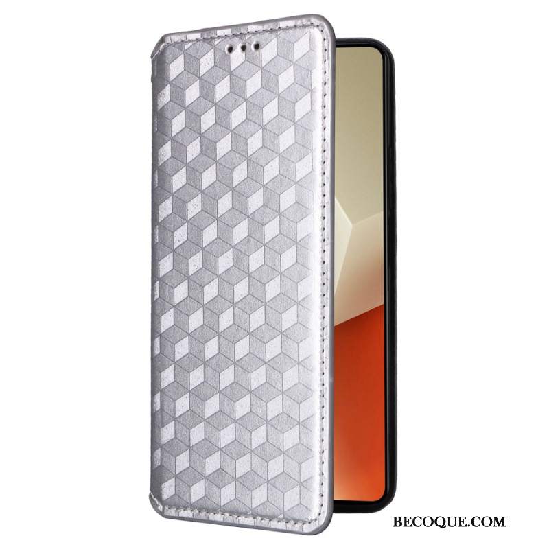 Flip Kotelot Xiaomi Redmi Note 13 5g Kostki 3d Etui Ochronne