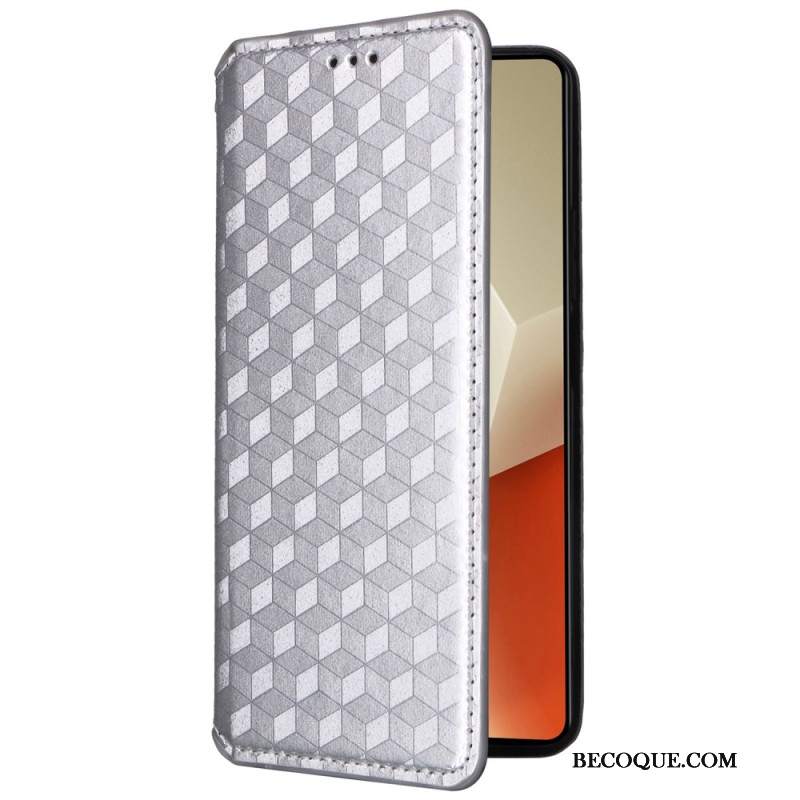 Flip Kotelot Xiaomi Redmi Note 13 Pro 5g Kostki 3d Etui Ochronne