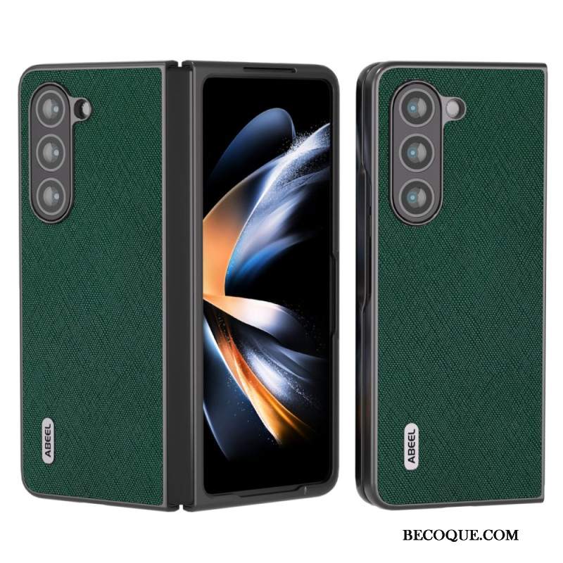 Futerały Samsung Galaxy Z Fold 5 Etui Na Telefon Prawdziwa Tkana Skóra Abeel