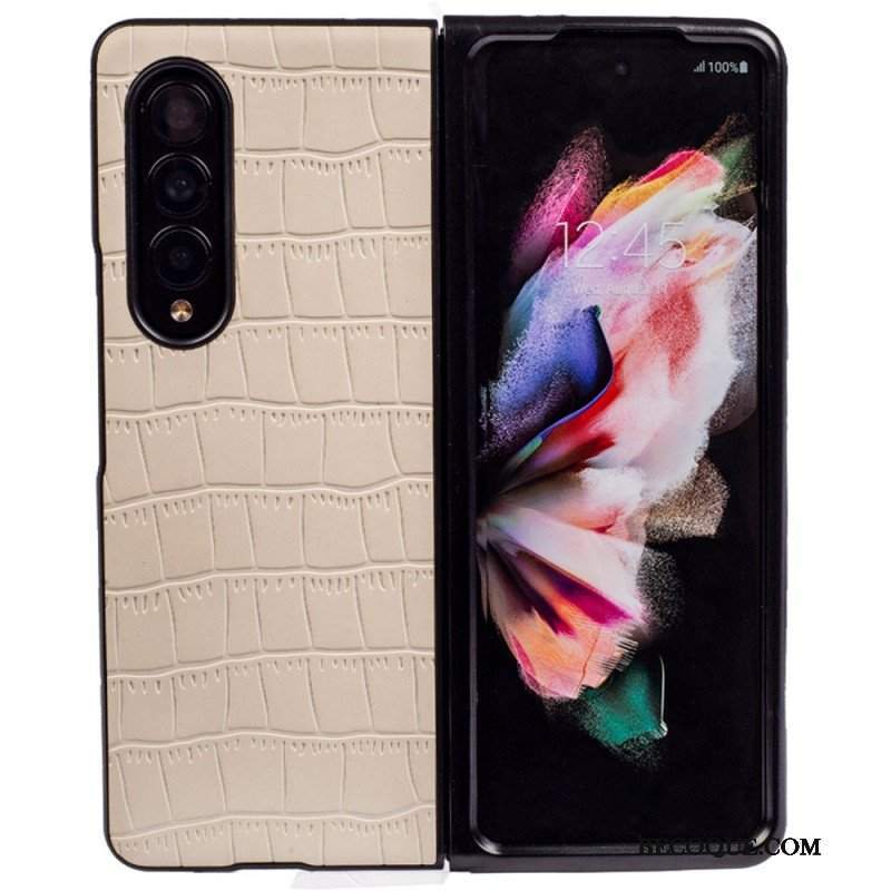 Futerały do Samsung Galaxy Z Fold 4 Wytłaczany Krokodyl