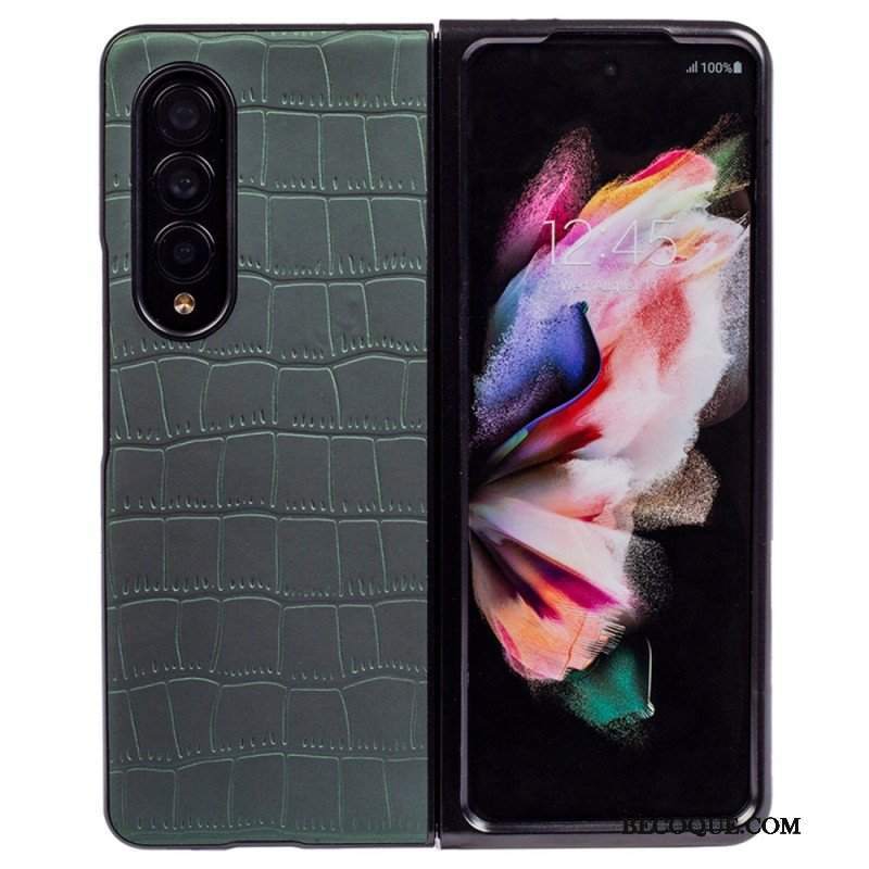 Futerały do Samsung Galaxy Z Fold 4 Wytłaczany Krokodyl