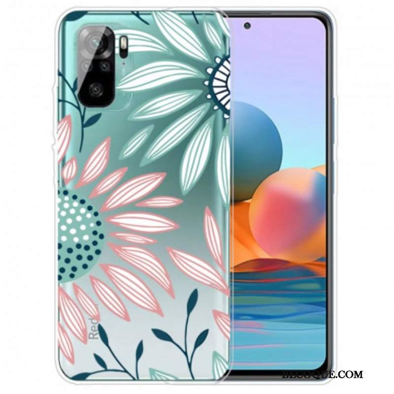 Futerały do Xiaomi Redmi Note 10 / 10S Przejrzysty Jeden Kwiat