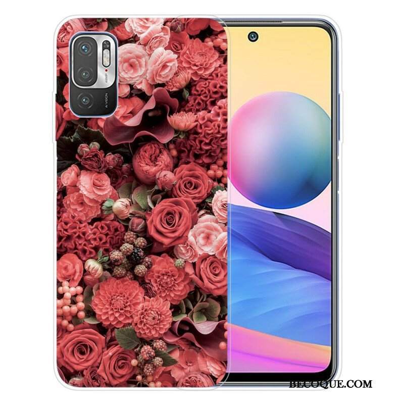 Futerały do Xiaomi Redmi Note 10 5G Intensywne Kwiaty