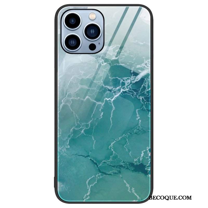 Futerały do iPhone 14 Pro Szkło Hartowane W Kolorach Marmuru