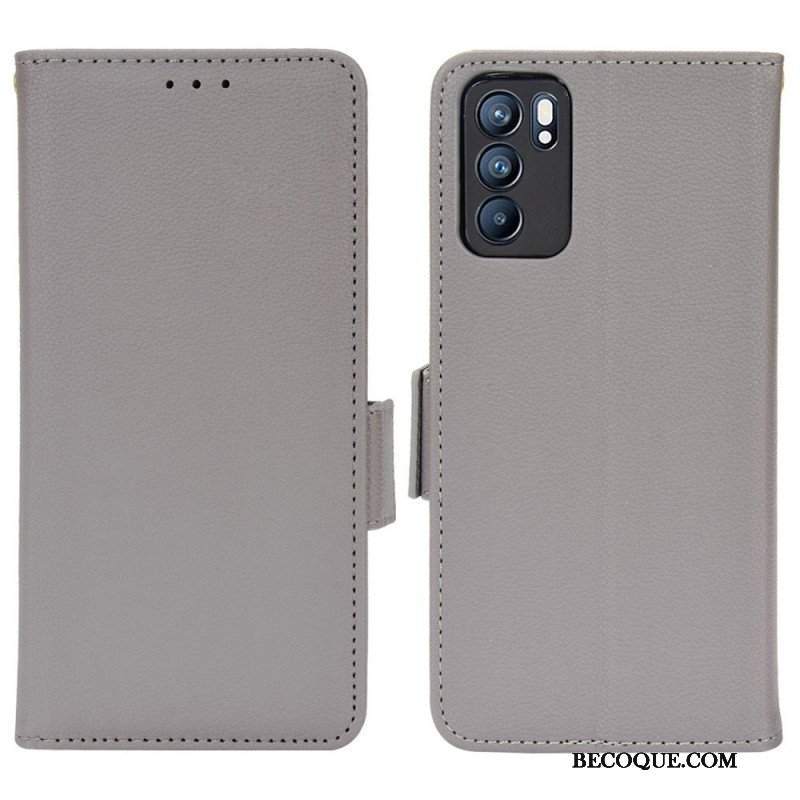 Obudowa Etui Na Telefon do Oppo Reno 6 5G Etui Folio Flap Double Nowe Kolory