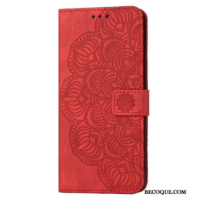 Obudowa Etui Na Telefon do Samsung Galaxy S23 5G z Łańcuch Paskowata Mandala