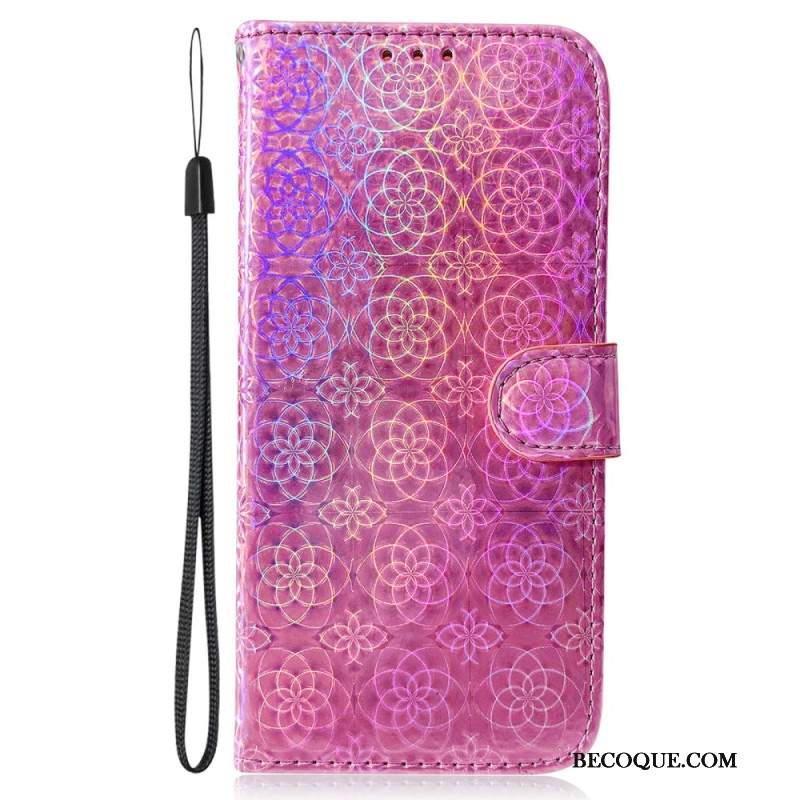 Skórzany Futerał Sony Xperia 10 Vi Etui Na Telefon Styl Dyskotekowy