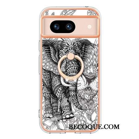 Etui Do Google Pixel 8a Wsparcie Pierścienia Totemu Słonia