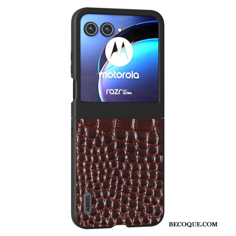 Etui Do Motorola Razr 50 Skóra Krokodyla Abeel