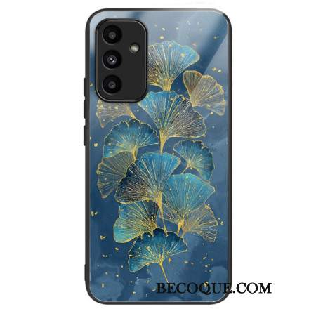 Etui Do Samsung Galaxy A15 5g Liście Miłorzębu Ze Szkła Hartowanego