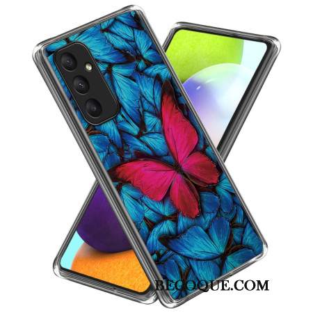 Etui Do Samsung Galaxy A55 5g CZerwony Motyl