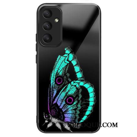 Etui Do Samsung Galaxy A55 5g Szkło Hartowane W Kształcie Zielonego Motyla