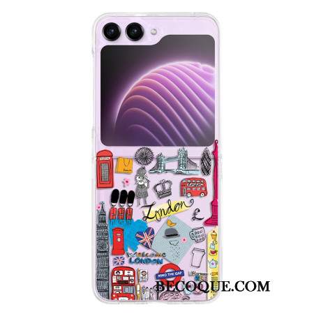 Etui Do Samsung Galaxy Z Flip 5 Przejrzysty Londyn