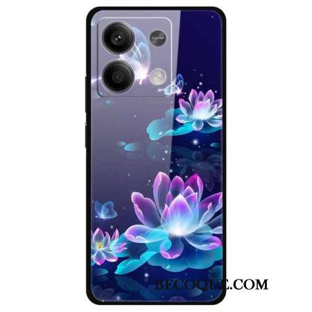 Etui Do Xiaomi Redmi Note 13 5g Świecące Szkło Hartowane W Kształcie Lotosu