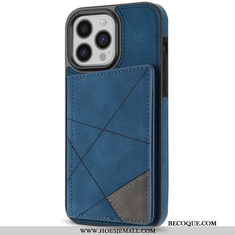 Etui Do iPhone 16 Pro Max Etui Na Karty Ze Wzorami Geometrycznymi