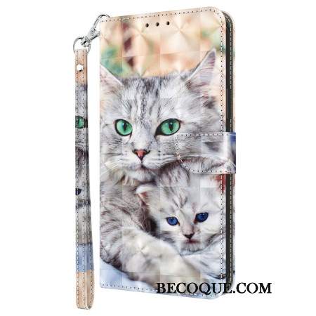 Etui Folio Do Google Pixel 9 Dwa Koty W Stringach