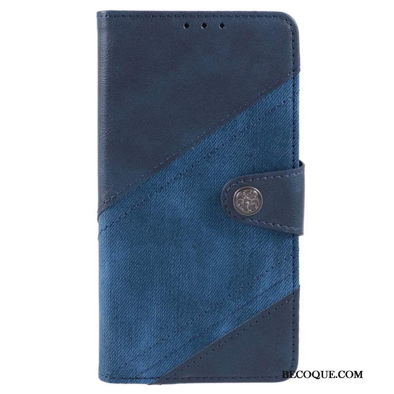 Etui Folio Do Motorola Edge 50 Fusion Dwukolorowy Wzór W Stylu Vintage