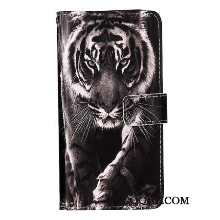 Etui Folio Do Oppo Reno 11 5g Tygrys Z Paskiem