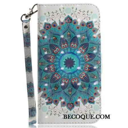 Etui Folio Do Oppo Reno 11 5g Zielona Mandala Z Paskiem